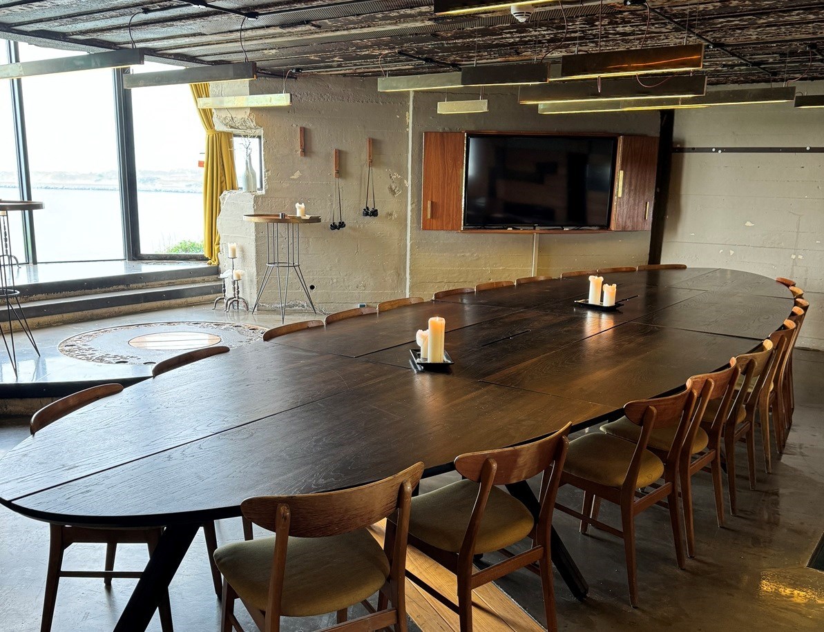 Vergaderfort op een eiland