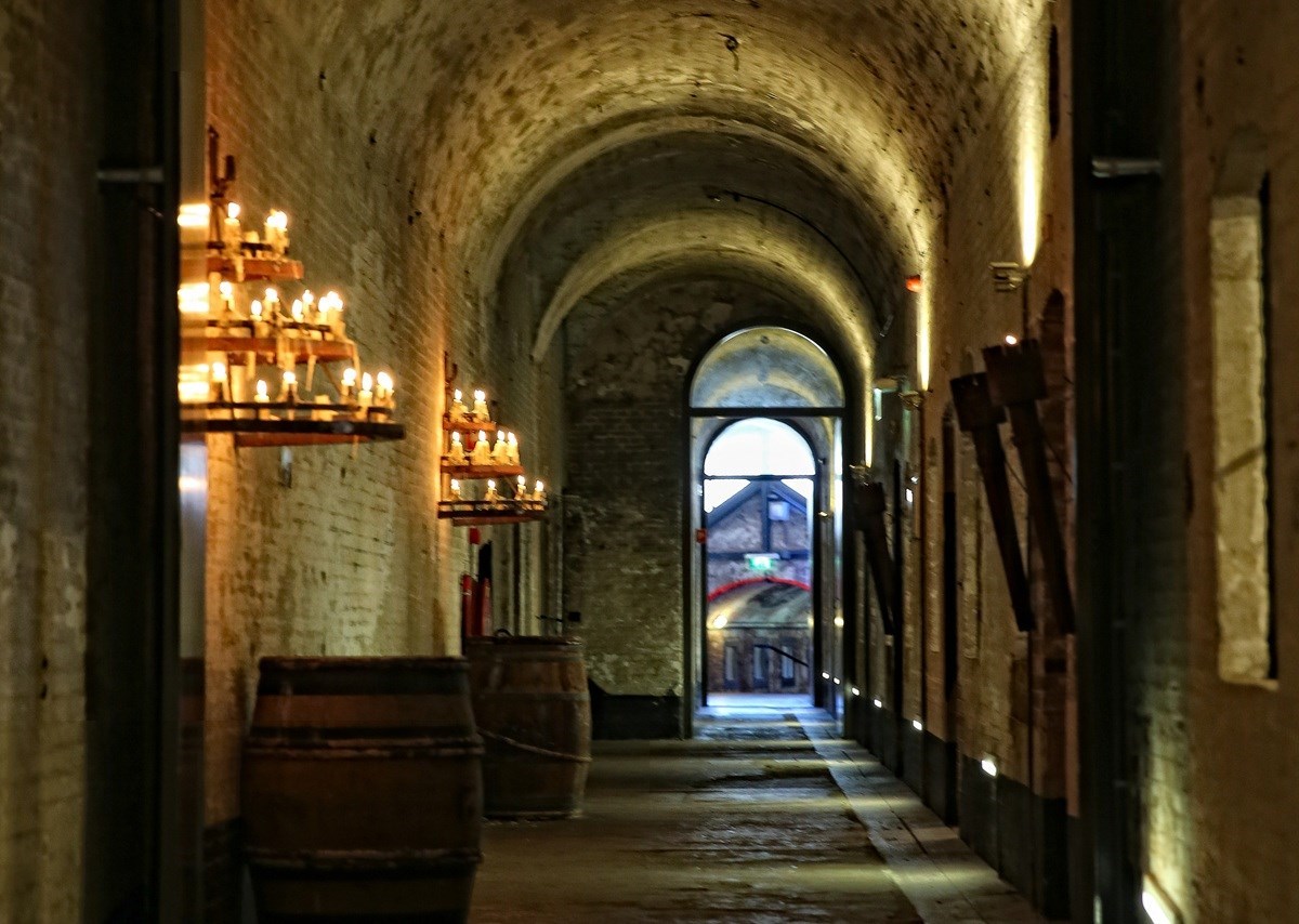 Vergaderfort op een eiland