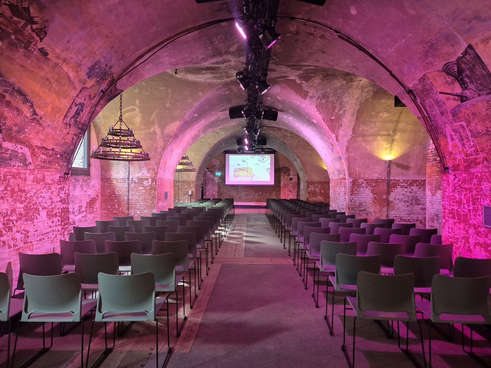 Vergaderfort op een eiland