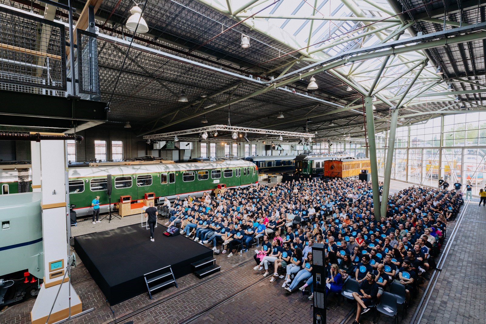 Orgineel vergaderen in het Spoorwegmuseum in Utrecht