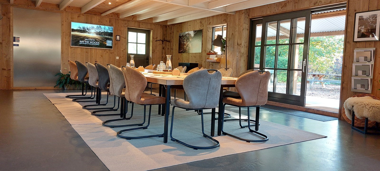 Privé vergaderlocatie in het bos