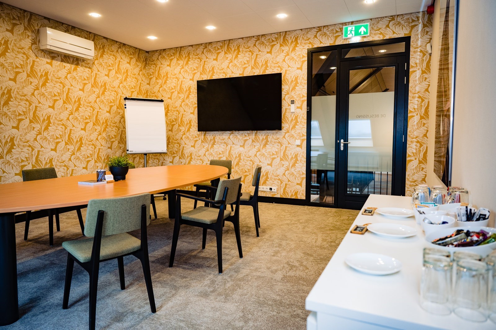 Zalen en boardrooms met een fantastisch uitzicht over de landerijen