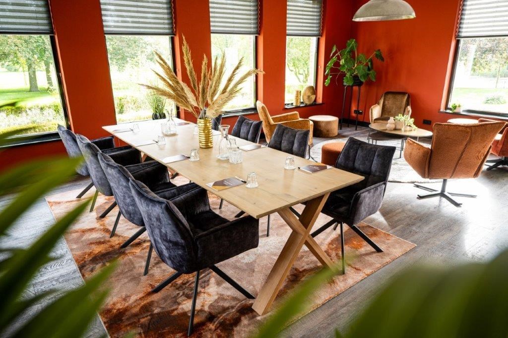 Zalen en boardrooms met een fantastisch uitzicht over de landerijen