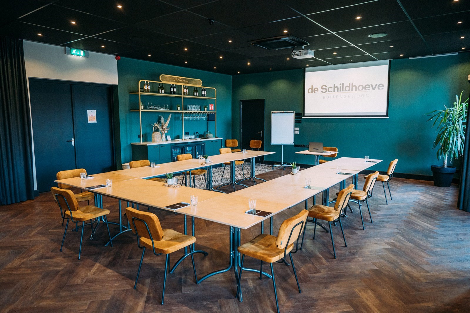 Zalen en boardrooms met een fantastisch uitzicht over de landerijen