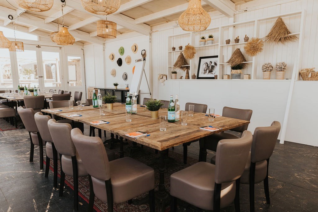 Vergaderen met uitzicht over het Kijkduinse strand en de Noordzee