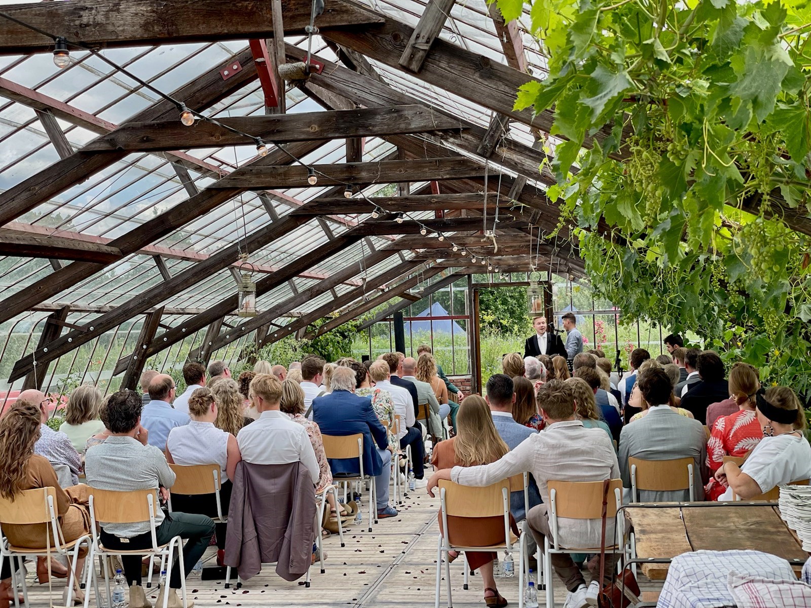 Vergaderen in een unieke Druivenkas