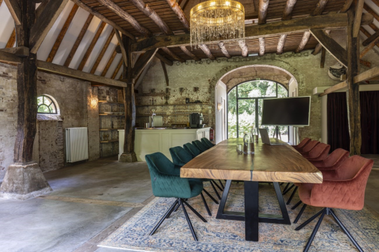 Vergaderen op een historisch landgoed, ouder dan 1000 jaar