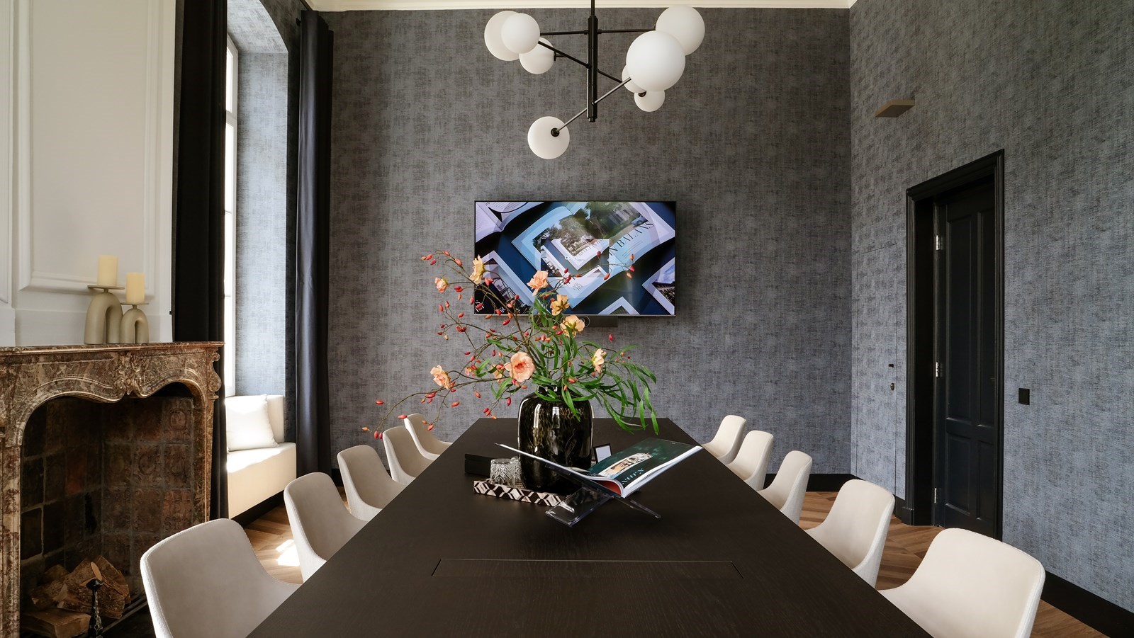 Vergaderlocatie in de hoofdburcht van een kasteel