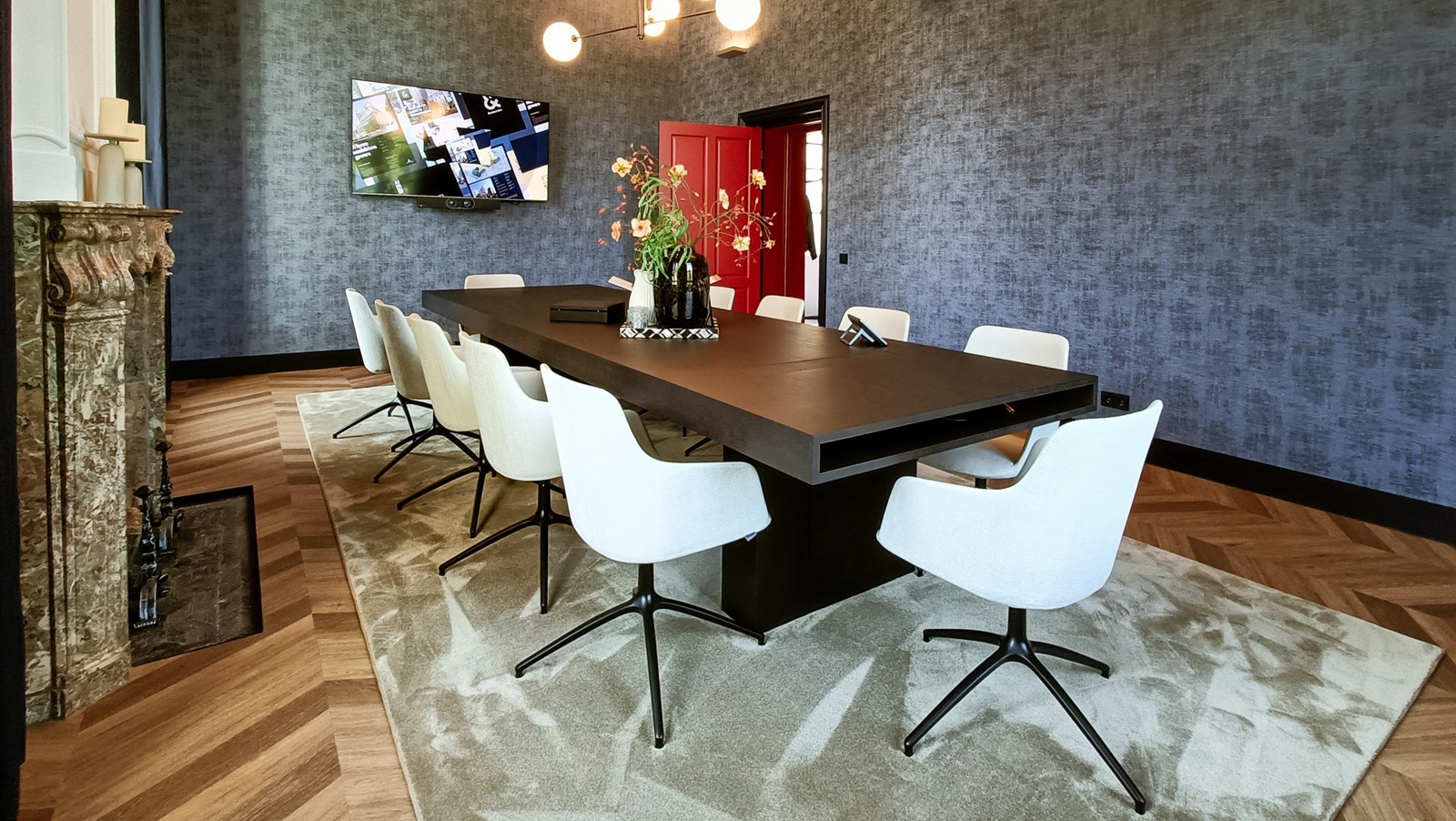 Vergaderlocatie in de hoofdburcht van een kasteel