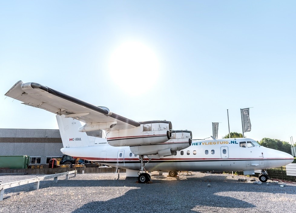 Vergaderen in een vliegtuig