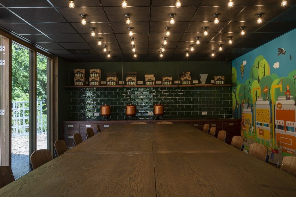 Vergaderen in een Proeflokaal van een bierbrouwerij midden in de natuur en op een steenworp afstand van Amsterdam