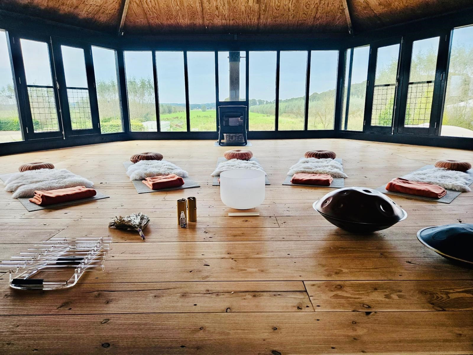 Origineel vergaderen in een Hooiberg met uitzicht over de Utrechtse Heuvelrug