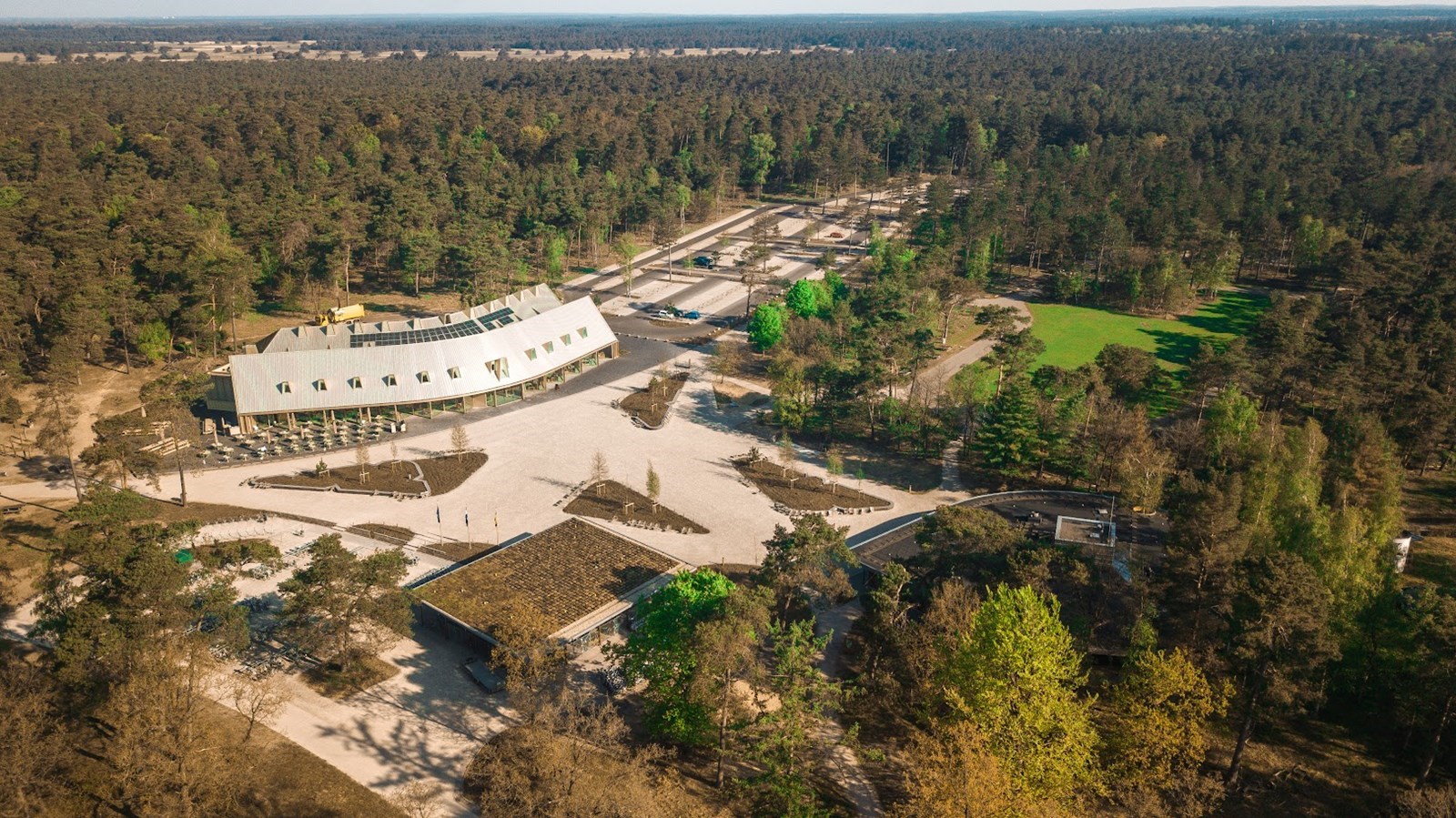 Vergaderen in het duurzame Park Paviljoen van het Nationale Park De Hoge Veluwe