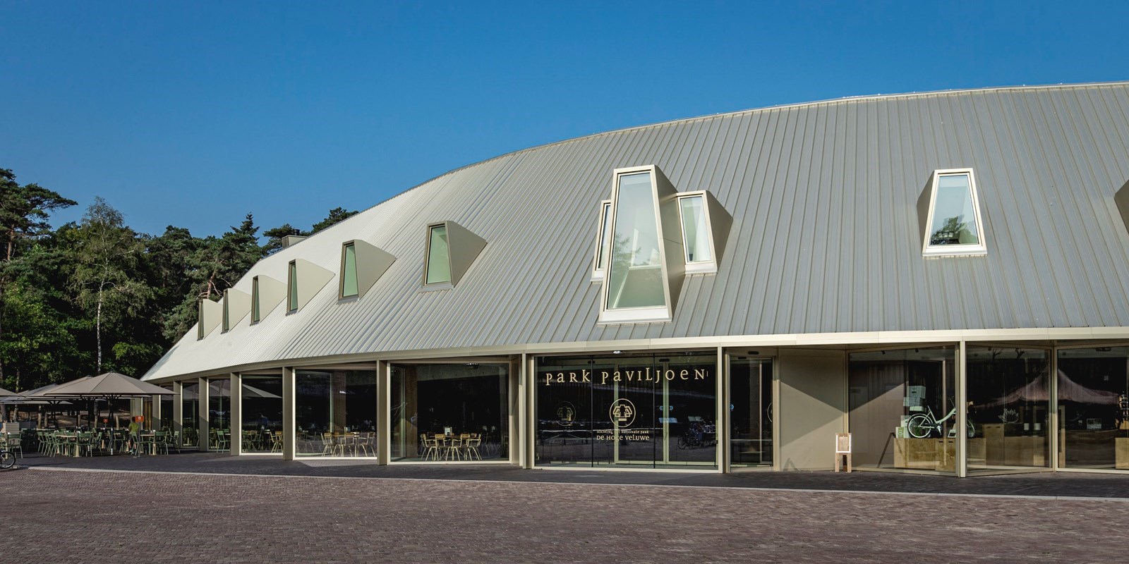 Vergaderen in het duurzame Park Paviljoen van het Nationale Park De Hoge Veluwe