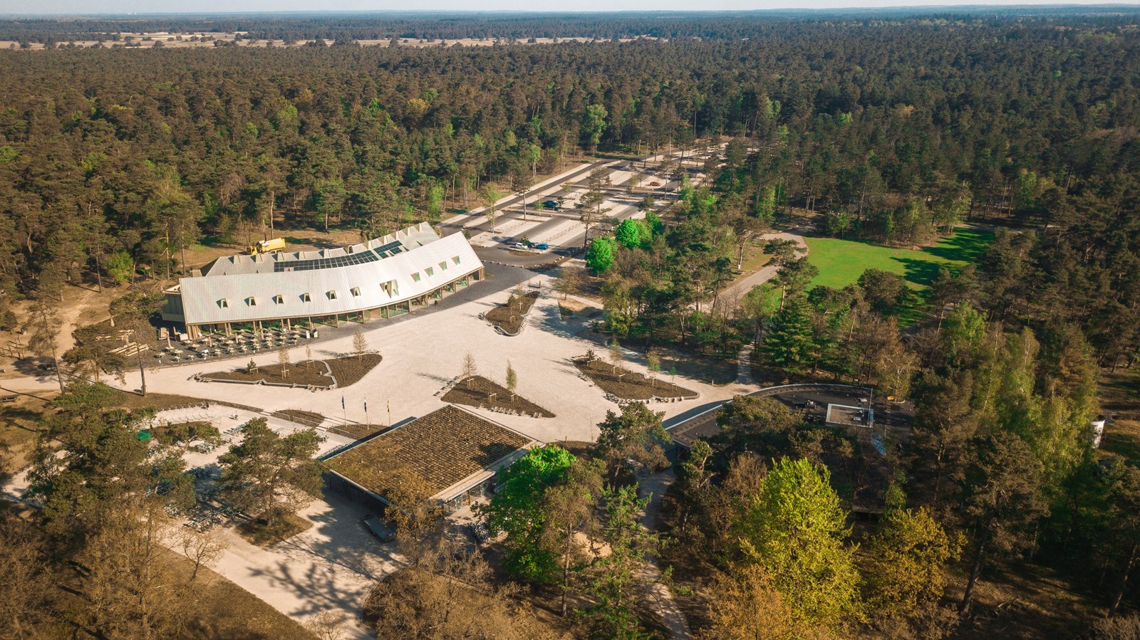 Vergaderen in het duurzame Park Paviljoen van het Nationale Park De Hoge Veluwe