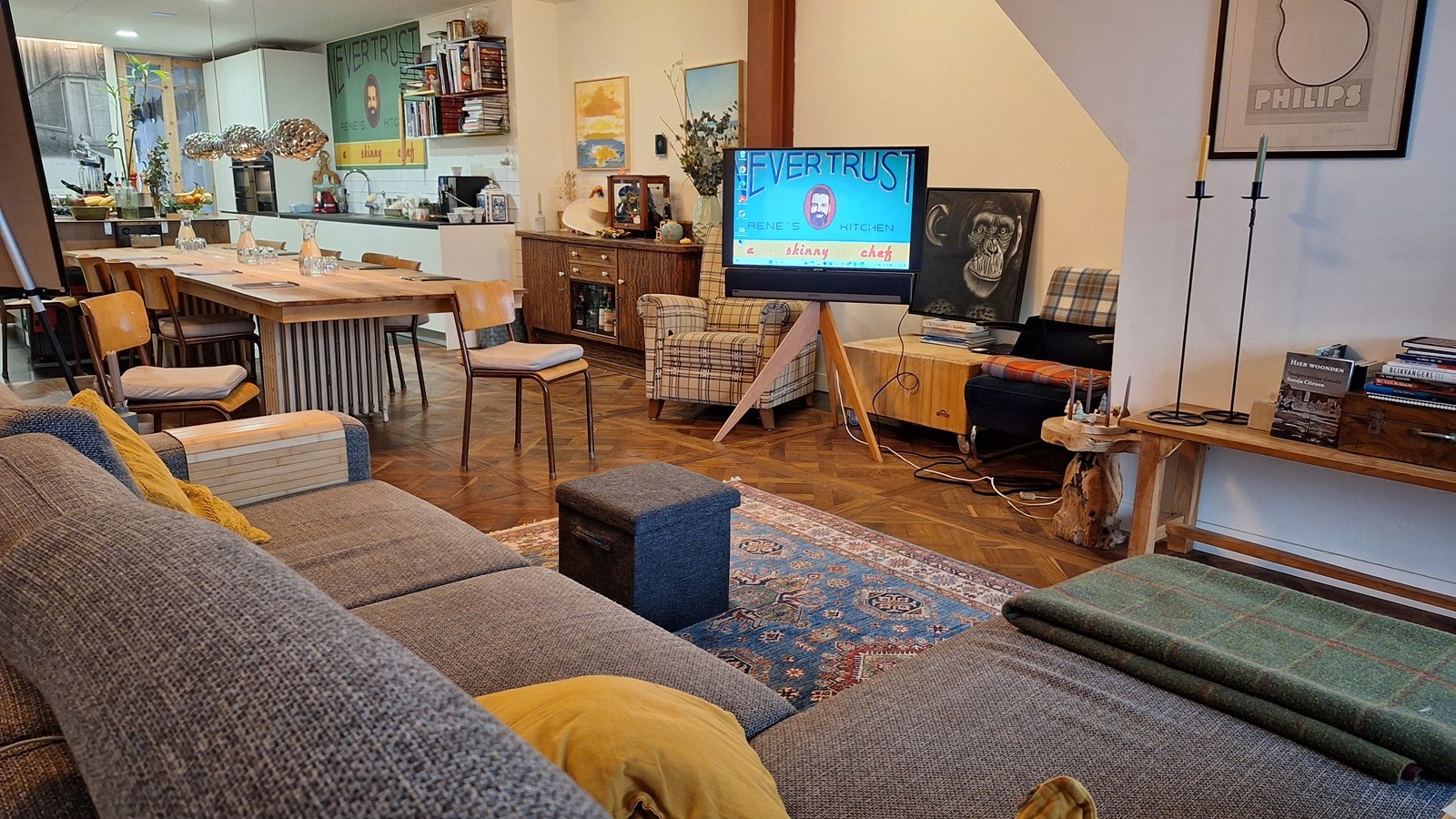 Vergaderen in het huiskamerrestaurant van René in het historische centrum van Gouda