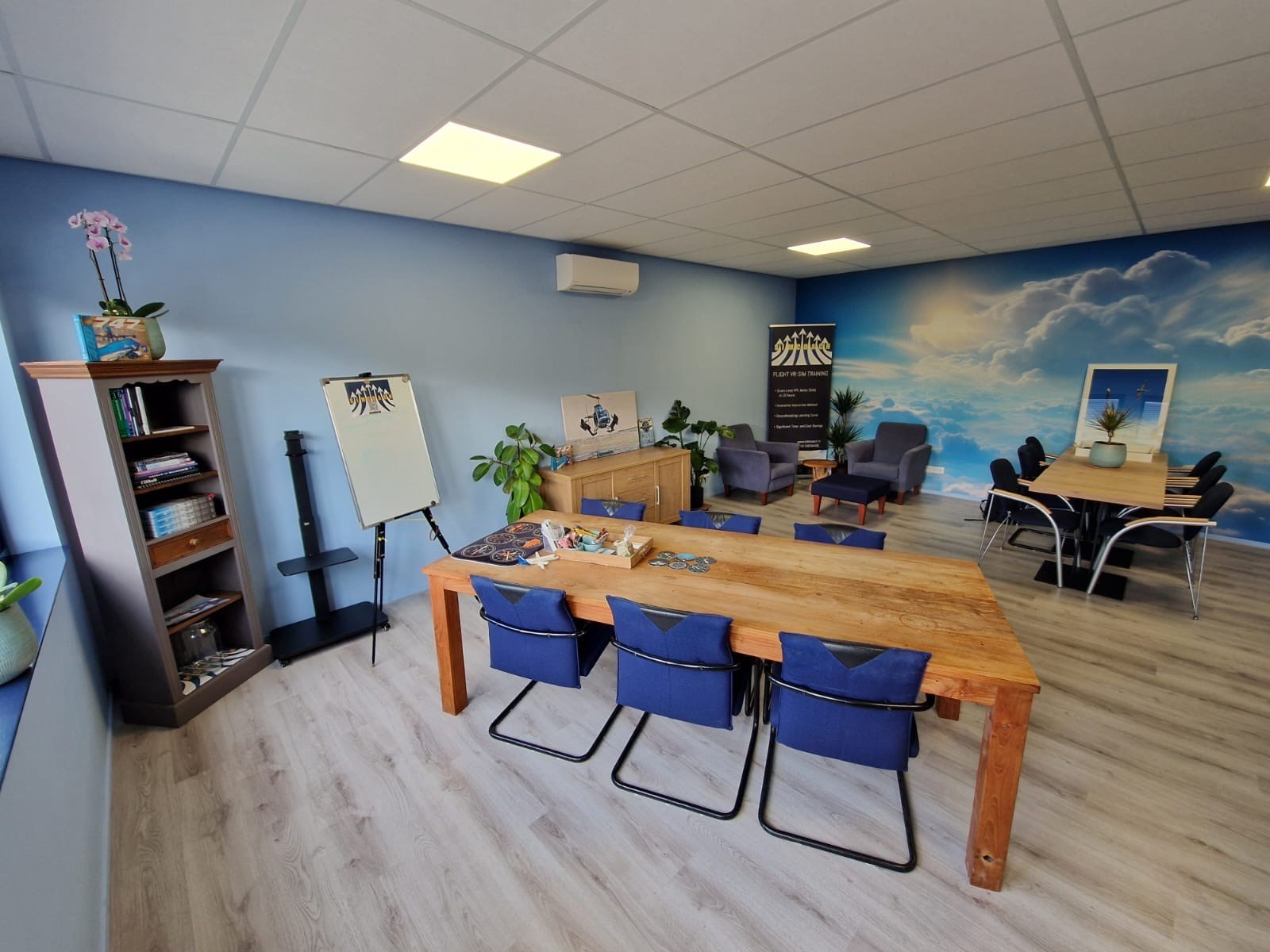 Meetings in de wolken met een unieke VR-flightsimulator