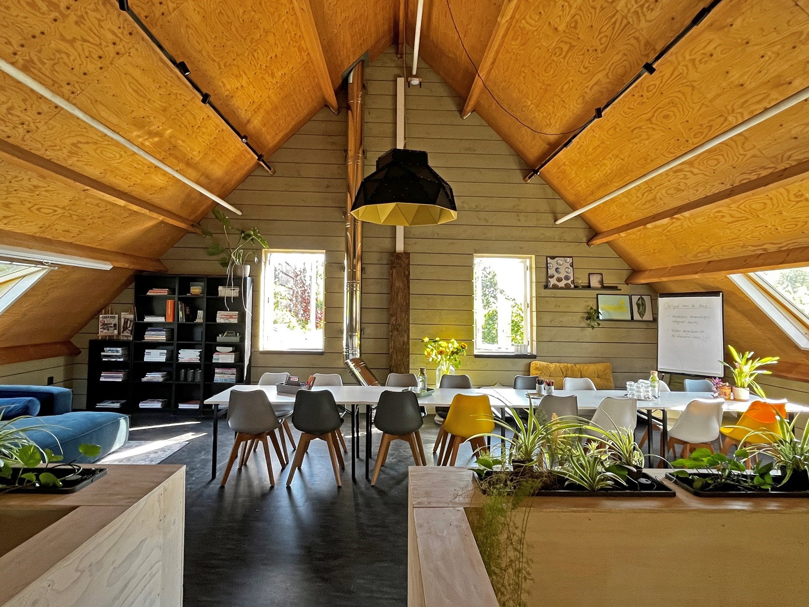 Vergaderen in een Kas in een groene Zeeuwse oase