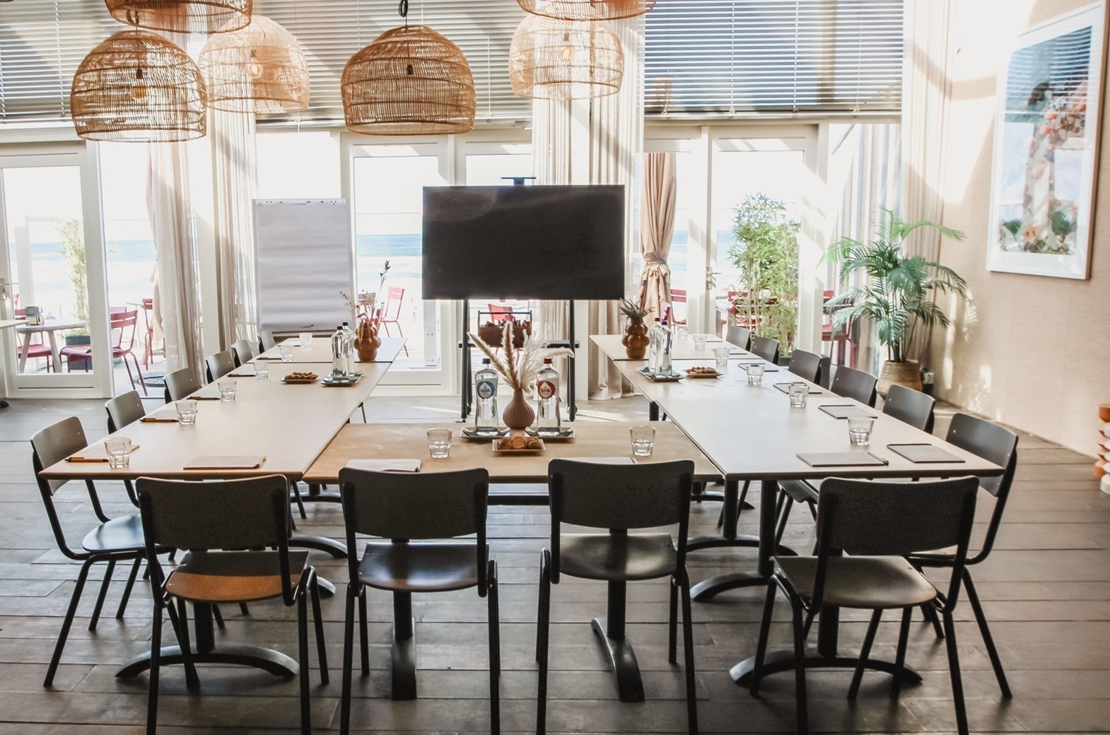 Vergaderen in een uniek boutique chique strandresort