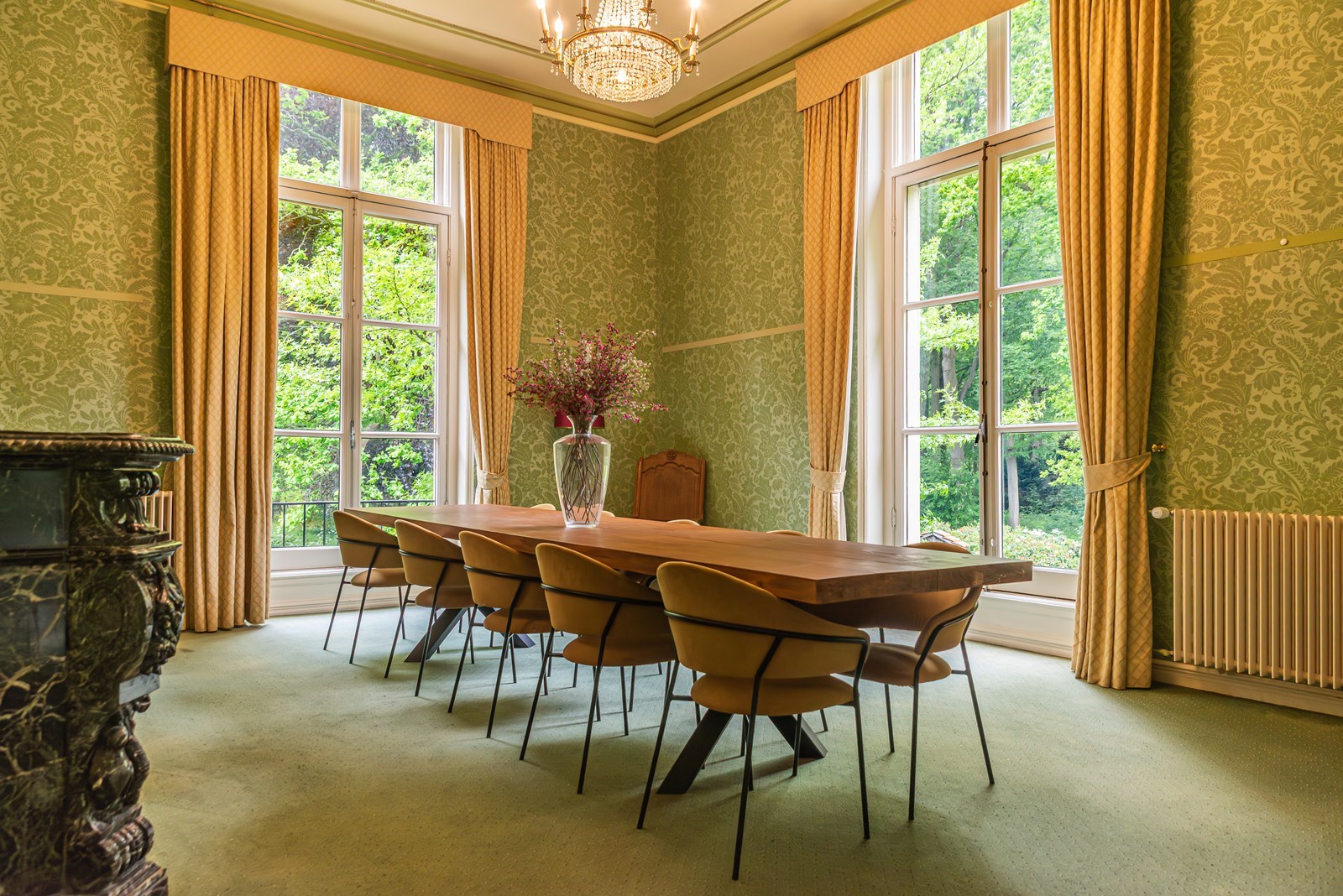 Vergaderen in een kasteel op een historisch landgoed midden in de Randstad