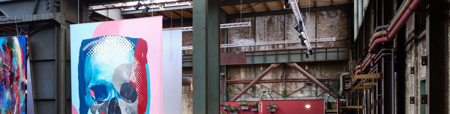 Industriële vergaderlocatie in een Fabriekspand of Loods